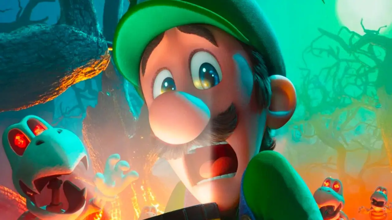 Novo pôster de Super Mario Bros Luigi