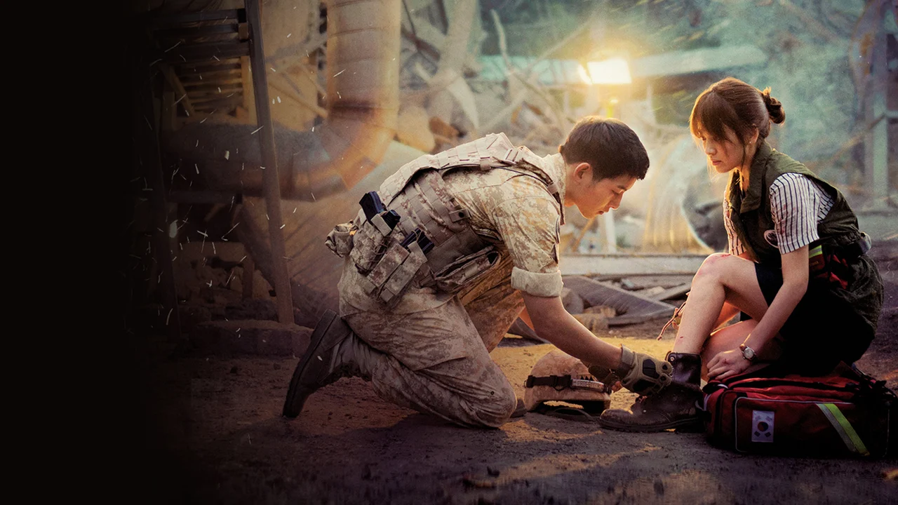 Imagem oficial de Descendants of the Sun no Rakuten Viki